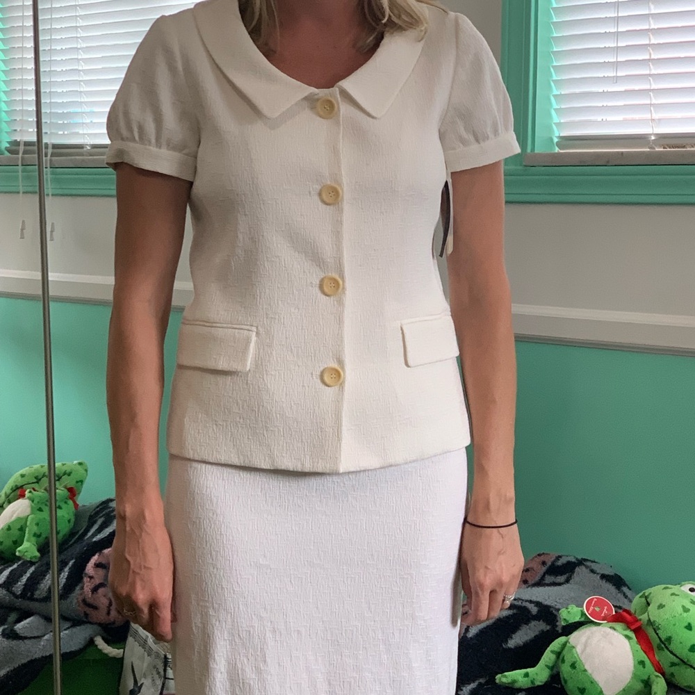 Theory White skirt / suit combo